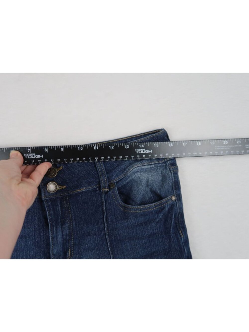 ✨3/$30 Rise Supply Co. 11 Juniors Womens Flare Dark Blue Denim Jeans - Picture 2 of 7